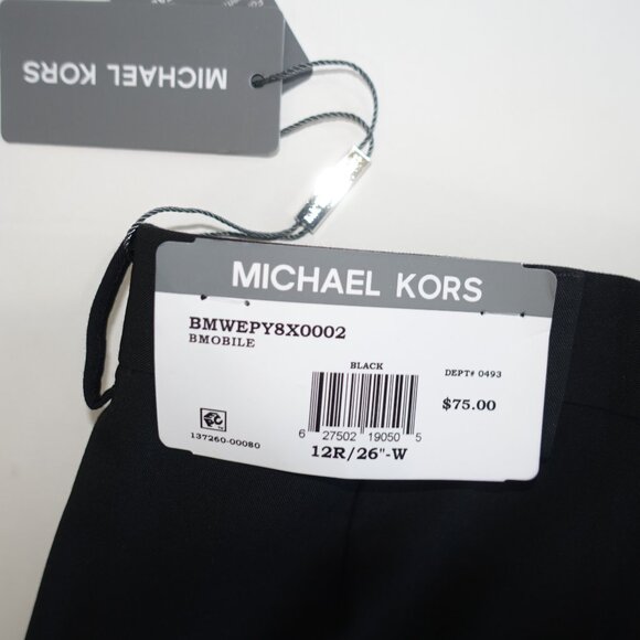 Michael Kors Boy's Dress Suit Pants Size 12 Regular NWT Black Flat Front Slacks - Picture 7 of 7